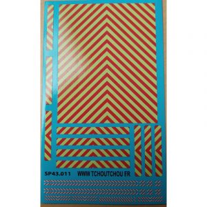 sp43.011 - zebra jaune/rouge