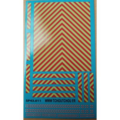 sp43.011 - zebra jaune/rouge