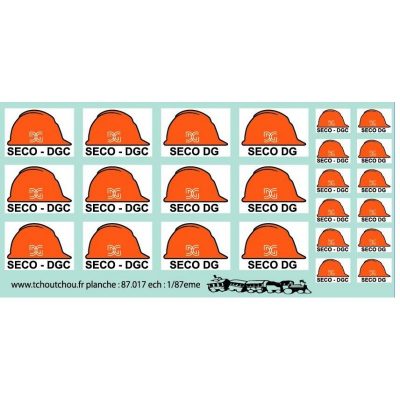 87.017- logo seco DG et seco dgc - 1/87eme - reservation