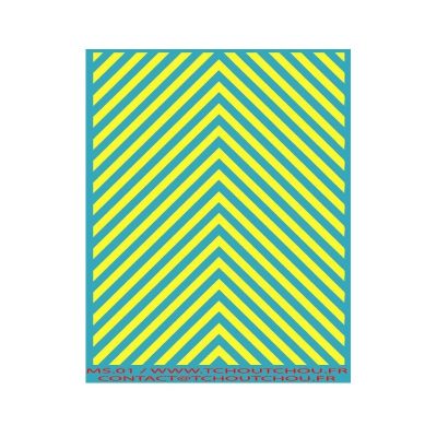 ms01- zebra jaune fluo - reseration