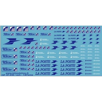 87.030 - la poste + france telecom 1 - 1/87eme