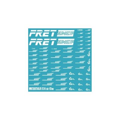 87.014 - Fret sncf + logo sncf casquette - 1/87eme