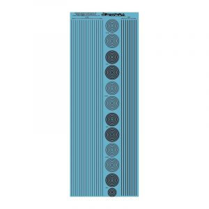 ms019- noir : bande et cercle de 0.25 et 0.5mm