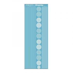 ms019 - blanc : bandes et cercles de 0.25 et 0.5mm