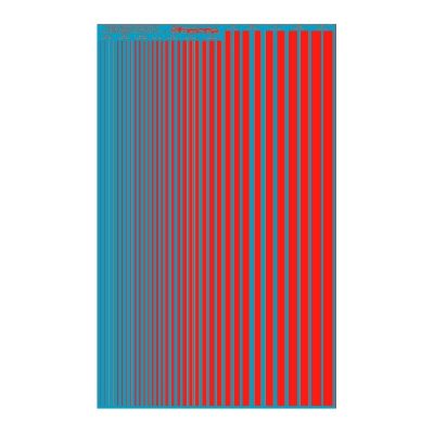 ms020 - rouge - bandes couleurs