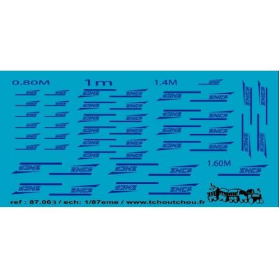 87.063 - logo casquette sncf bleu - ech : 1/87eme