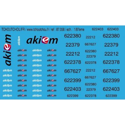 87.058 - akiem + imat infra - ech : 1/87eme