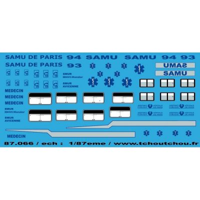 87.066 - samu de paris 1/87eme - reservation