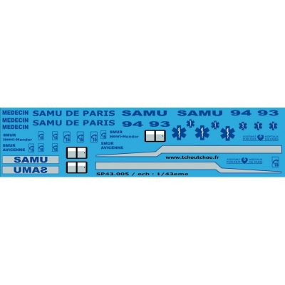 SP43.005 - SAMU PARIS - SAMU6 - 1/43eme - Reservation