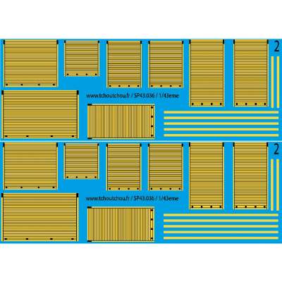 sp43.036 - rideaux jaune - 1/43eme - reservation