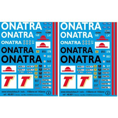reservation - 46.001 - onatra - 1/43eme et 1/50eme