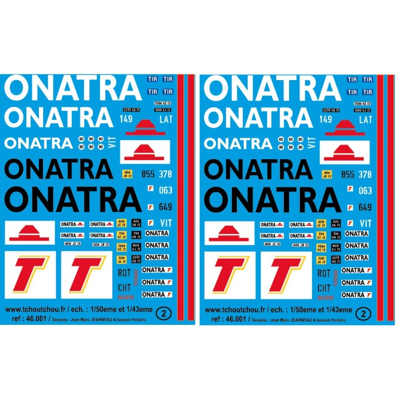 reservation - 46.001 - onatra - 1/43eme et 1/50eme