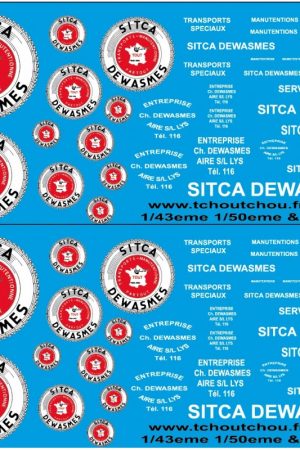 ms028 - sitca dewasmes - 1/43eme 1/50 et 1/87eme