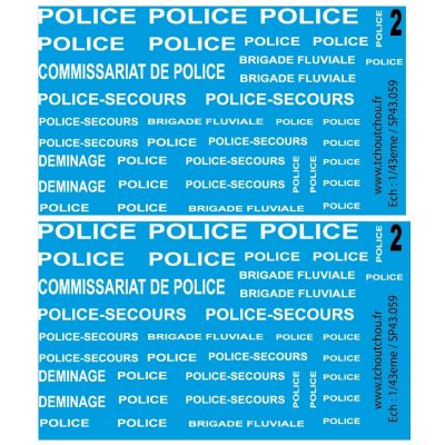 sp43.059 - police 1/43eme et 1/50eme