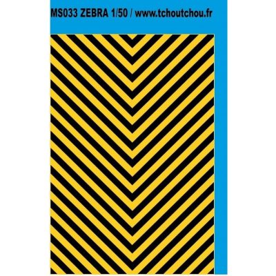 ms033 - zebra jaune/noir 1/50eme