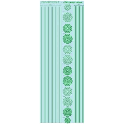 ms019 - vert: bandes et cercles de 0.25 et 0.5mm