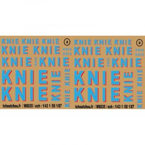 ms035 : cirque knie 1/87 1/50 1/43 decals