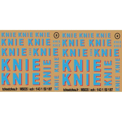 ms035 : cirque knie 1/87 1/50 1/43 decals