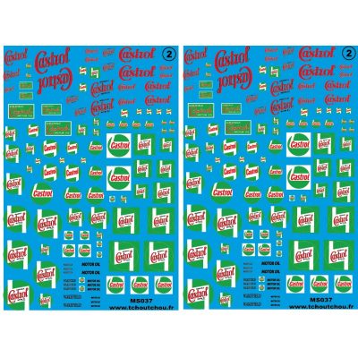 ms037 - castrol 1 - 1/160 1/87 1/43 1/50 1/35 decals
