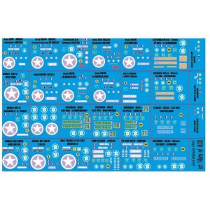 46.008 - PLANCHE DECALS 2eme DB "2" / 1/43eme 1/48eme 1/50eme - reservation
