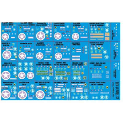 46.008 - PLANCHE DECALS 2eme DB "2" / 1/43eme 1/48eme 1/50eme - reservation