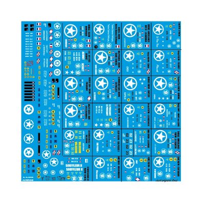72.001 - PLANCHE DECALS 2eme DB "1" / 1/72eme - reservation
