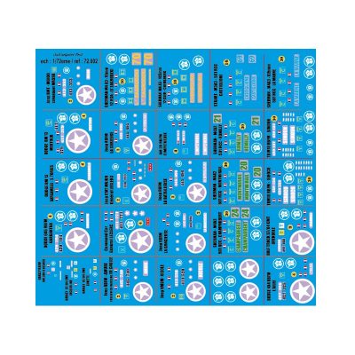 72.002 - PLANCHE DECALS 2eme DB "2" / 1/72eme - reservation