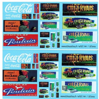 87.144 - décorations camions publicitaire - 1/87