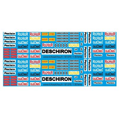 87.070 - poclain richier oleomat deschiron - 1/87eme HO