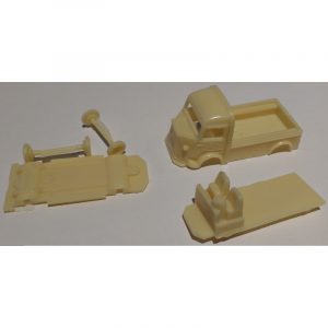 CHO455- citroen HY plateau ralongé - KIT - HO - 1/87eme