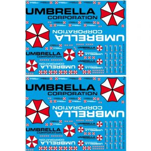 MS036 - UMBRELLA CORPORATION - decals - 1/18eme 1/24 1/43 1/50 1/72 1/87eme