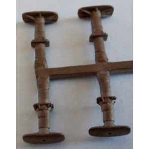 TCHOUP7- lot de 4 tampons plateau large - 1/87eme HO