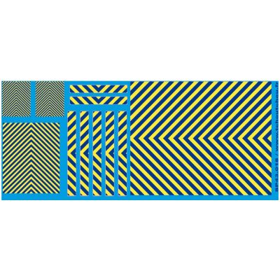 SP43.018 - zebra gendarmerie bleu et jaune fluo - 1/43eme