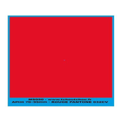 MS050 - rouge - applat de couleur rouge pantone 032CV