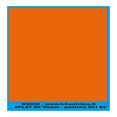 MS050 - ORANGE - applat de couleur pantone 021 EC