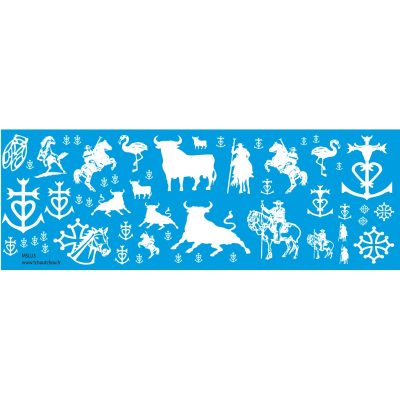 MSLU3 - BLANC - carmague, gardian, provence, tareau , 1/43 1/50 1/18 1/24