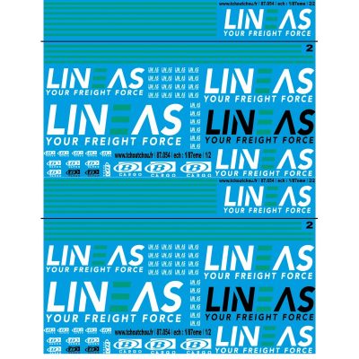 87.054 - B Cargo et lineas - 1/87eme