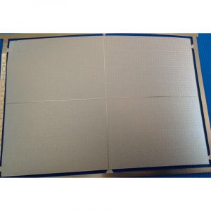 PHD014 :La tôle larmée 5 grain ( 70*100 mm ) - maillechort - 1/10 1/87eme