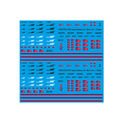 160.010 - petit logo infra et SNCF 1/160eme et 1/87eme