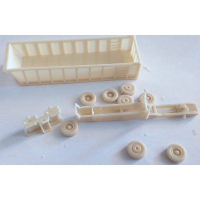 CHO060 - REMORQUE benne enrochement marrel - KIT - HO - 1/87