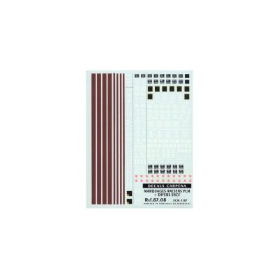 carp-87.08 - marquage anciens SNCF, PLM, NORD, Etc. 1/87eme HO