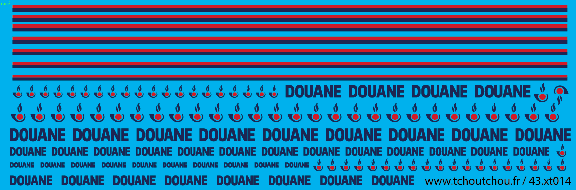 43.xt014 - Douane Francaise - au 1/43eme