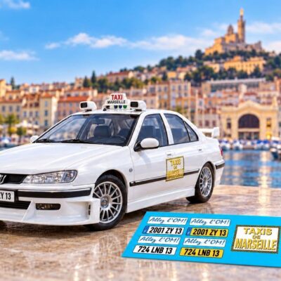 rev-taxi-64 : 406 taxi de Marseille 1/64eme